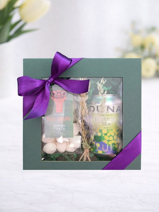 Lieldienu dāvanu komplekts “Strausa olu baltumā”